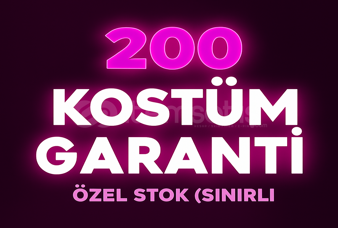 ⭐ 200 KOSTÜM GARANTİ⭐ PUBGM RANDOM ⭐ 200 KOSTÜM GARANTİ⭐ PUBGM RANDOM
