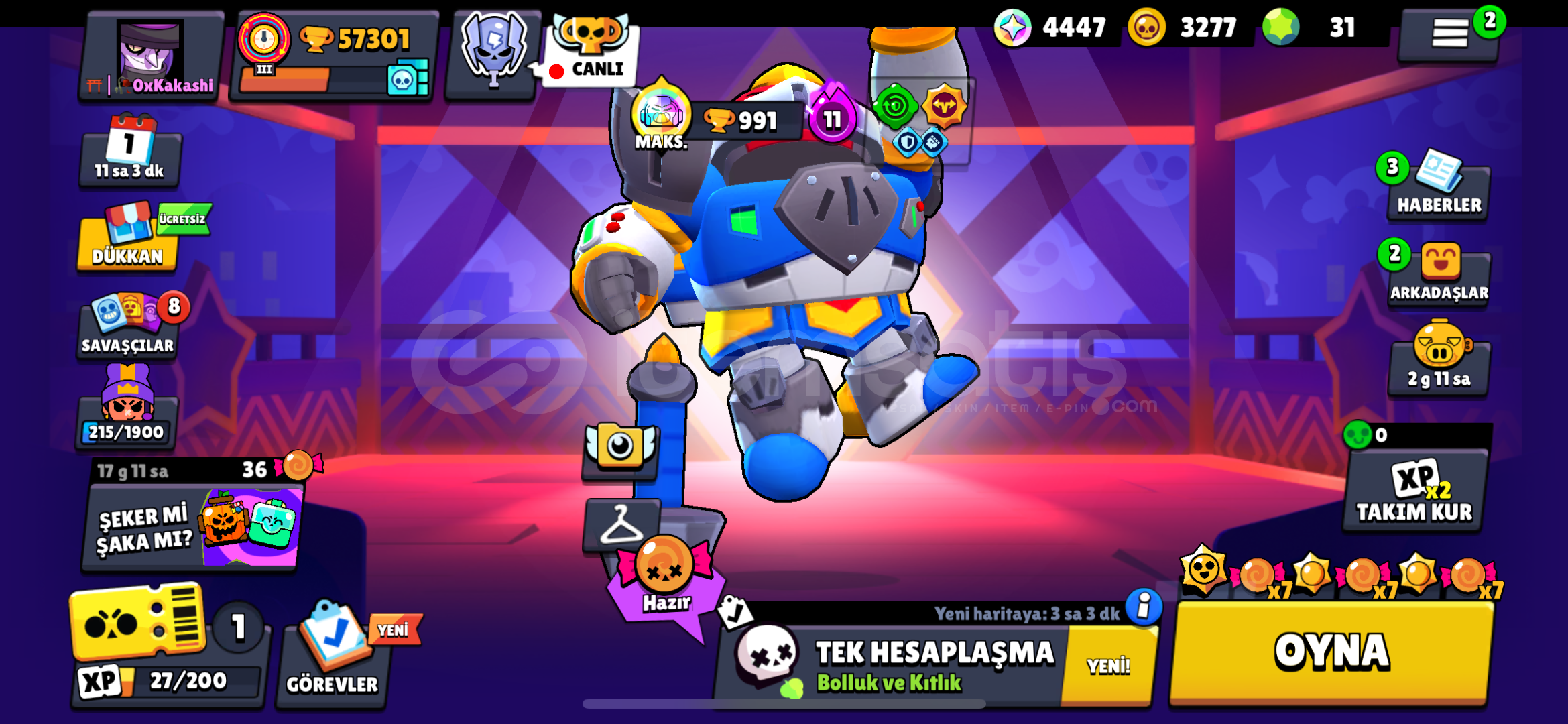 200+köstümlü 57k brawl stars hesap 200+köstümlü 57k brawl stars hesap