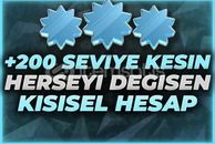 200 level ve üstü garanti hesap