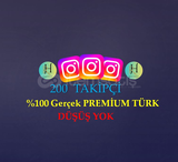 200 PREMİUM TÜRK TAKİPÇİ