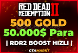 ⭐️500 Gold + 50.000$ RDR2 Online Boost⭐️