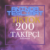 +200 Tiktok takipçi/Global servis