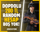 200 TL PUBG MOBILE RANDOM BOŞ YOK ÖZEL++