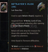 250 Tur Belial Malzemesi - Betrayers Husk