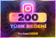 ⭐200 Türk Beğeni İnstagram [%99.9 Türk]⭐