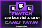 200 ⭐ TWİTCH ⭐ CANLI YAYIN İZLEYİCİ