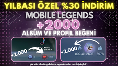 +2.000 Albüm & Profil Beğeni