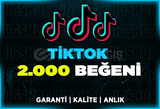 2.000 Beğeni TikTok | Garanti | ANLIK