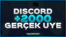 +2000 Discord Gerçek Üye