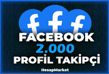 2000 ⭐ FACEBOOK ⭐ PROFİL TAKİPÇİ