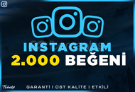 2.000 Gerçek Beğeni - Garantili - Instagram