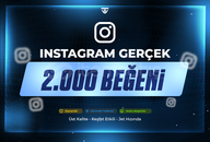2.000 Gerçek Beğeni - Garantili - Instagram
