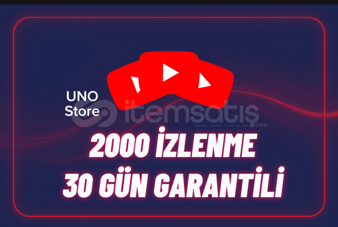 ⭐2000 Gerçek İzlenme - 30 Gün Garantili⭐ ⭐2000 Gerçek İzlenme - 30 Gün Garantili⭐