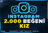 2.000 GERÇEK KIZ BEĞENİ | GARANTİLİ | INSTAGRAM