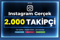 Fırsat ⭐ - 2.000 Gerçek Takipçi | Garantili - IG