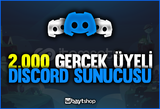 2.000+ GERÇEK ÜYELİ DİSCORD SUNUCUSU