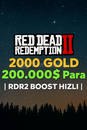 ⭐️BANSIZ 2000 Gold+200.000$ RDR2 Online Boost⭐️