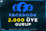 2.000 Gurup Üyesi Facebook | Garanti