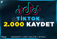 2.000 Kaydetme TikTok | Garanti | #1