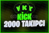 2.000 Kick Takipçi | ANLIK | Piyasada Tek!