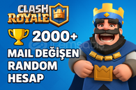 2000+ KUPALI MAİL DEĞİŞEN CLASH ROYAL HESAP