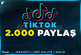 2.000 Paylaşım TikTok | Garanti | #1