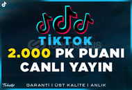 2.000 PK Şavaş Puanı TikTok | Garanti | #1