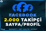 2.000 Profil/Sayfa Takipçisi | Garanti | #1