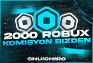 ⭐️ (2858) 2000 ROBUX KOMISYON BIZDEN