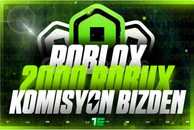 ⭐(2858) 2000 Robux⭐ + KOMİSYON BİZDEN