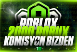 ⭐(2858) 2000 Robux⭐ + KOMİSYON BİZDEN