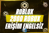 ✨2000 Robux - KOMİSYON SİZDEN✨ - HaxiStore