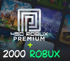 2000 Robux + Premium (TOPLAMDA 2450 ROBUX)