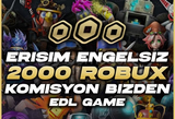 ⭐2000 Robux⭐ VE KOMİSYONU DA BİZ KARŞILIYORUZ