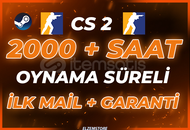 ⭐2000 + SAAT CS2 STEAM HESAP⭐ +İLK MAİL❤️