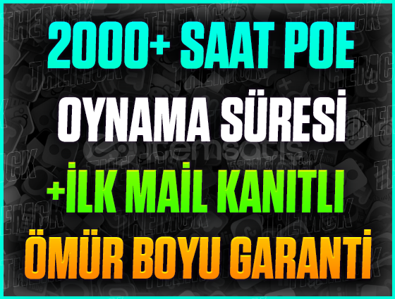 ⭐️2000+ SAAT PATH OF EXİLE❤️+İLK MAİL❤️ ⭐️2000+ SAAT PATH OF EXİLE❤️+İLK MAİL❤️