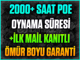 ⭐️2000+ SAAT PATH OF EXİLE❤️+İLK MAİL❤️