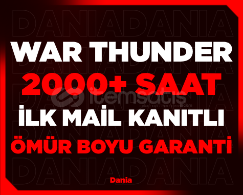 ⭐2000+ SAAT WAR THUNDER⭐İLK MAİL ⭐2000+ SAAT WAR THUNDER⭐İLK MAİL