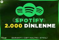 2.000 Spotify Dinlenme | Garanti | #1