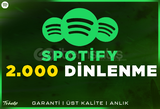 2.000 Spotify Dinlenme | Garanti | #1