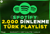 2.000 Spotify Türk Playlist Dinlenme | #1