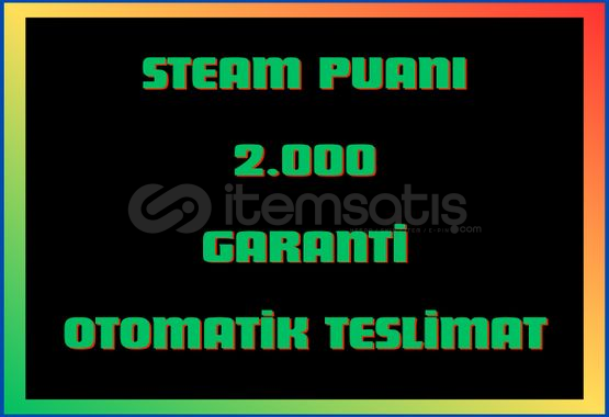 2.000 Steam Puanı 2.000 Steam Puanı