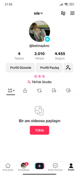 2000 Takipçi li tiktok hesabı 