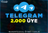 2.000 TELEGRAM GERÇEK ÜYE | GARANTİ | ANLIK