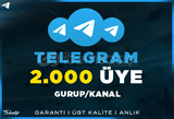 2000 Telegram Kanal/Gurup Üyesi | Garanti | #1