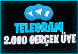 2000 Telegram Üye | KALİTELİ | Çalışan Servis