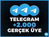 +2.000 Telegram Üye + Garanti