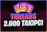 2000 Threads Takipçi | GARANTİLİ | ANLIK!