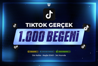 1.000 Tiktok Beğeni | Garanti | Jet Hızında