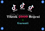 2000 TİKTOK BEĞENİ - KEŞFET ETKİLİ | UYGUN